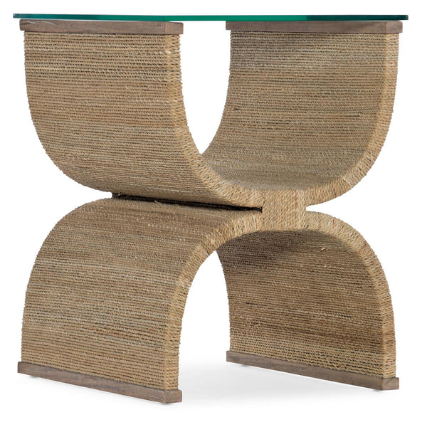Hooker Furniture 638-50513-80 Melange Lenny Woven End Table IMAGE 1