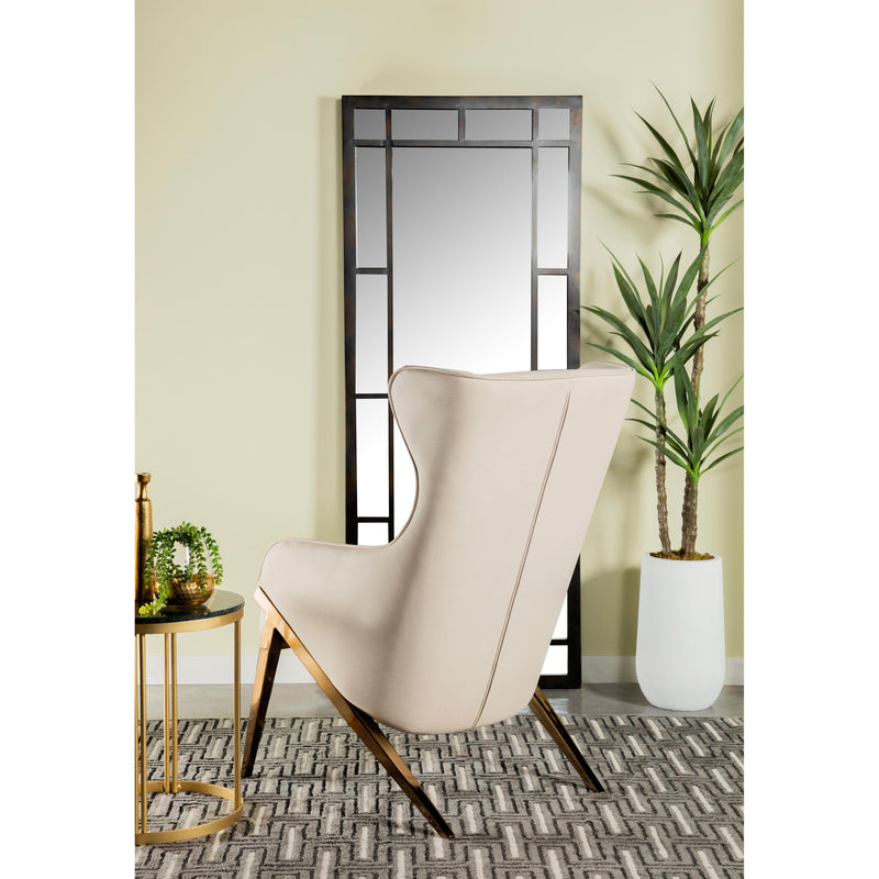  Coaster Furniture Walker 903052 Upholstered high Wingback Accent Chair - Cream IMAGE 3