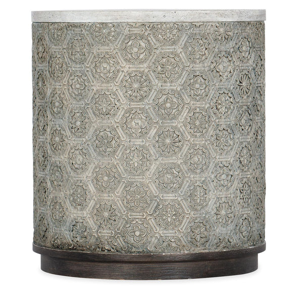 Hooker Furniture 638-80005-95 Melange Greystone Round End Table IMAGE 1