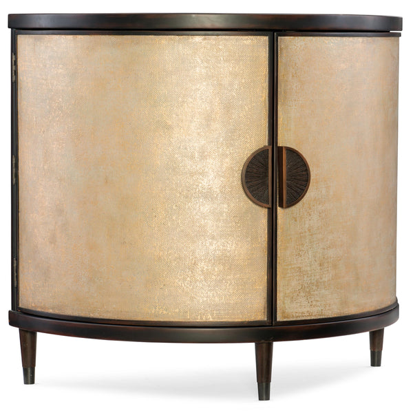 Hooker Furniture 638-85314-GLD Melange Em Demilune Accent Chest IMAGE 1