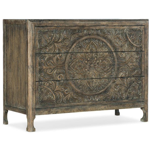 Hooker Furniture 6960-50007-80 La Grange Lockhart Three-Drawer Accent Chest IMAGE 1