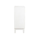  Coaster Furniture Gambon 953401 2-door Wood Honeycomb Pattern Accent Cabinet - White IMAGE 3