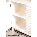  Coaster Furniture Gambon 953401 2-door Wood Honeycomb Pattern Accent Cabinet - White IMAGE 5