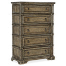 Hooker Furniture 6960-90010-80 La Grange Ross Prairie Five Drawer Chest IMAGE 1