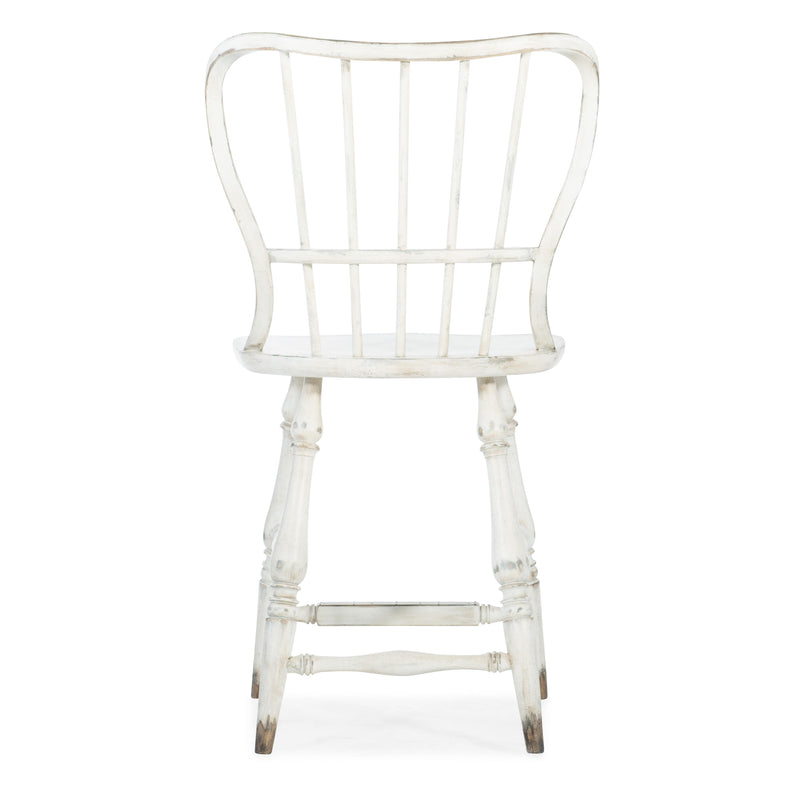 Hooker Furniture 5805-75351-02 Ciao Bella Spindle Back Counter Stool-White IMAGE 2