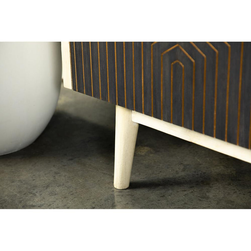  Coaster Furniture Ixora 953430 2-door Wood Accent Cabinet - White Washed and Black IMAGE 10