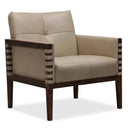 Hooker Furniture CC401-082 Carverdale Leather Club Chair withWood Frame IMAGE 1