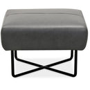 Hooker Furniture CC443-OT-097 Efron Ottoman with Black Metal Base IMAGE 2