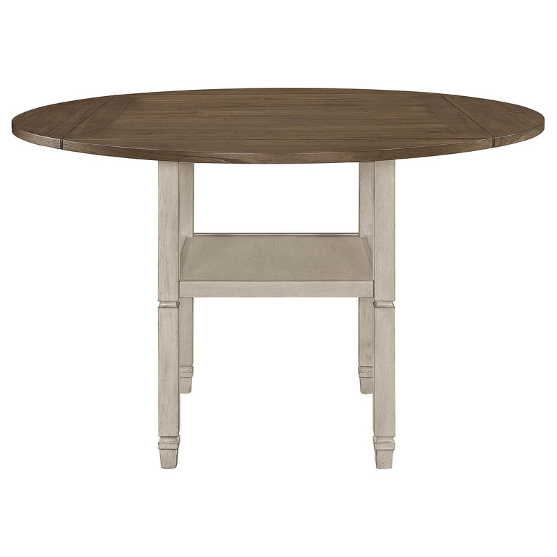 Coaster Furniture Sarasota 192818 60-inch Extension Counter Dining Table - Rustic Cream IMAGE 5