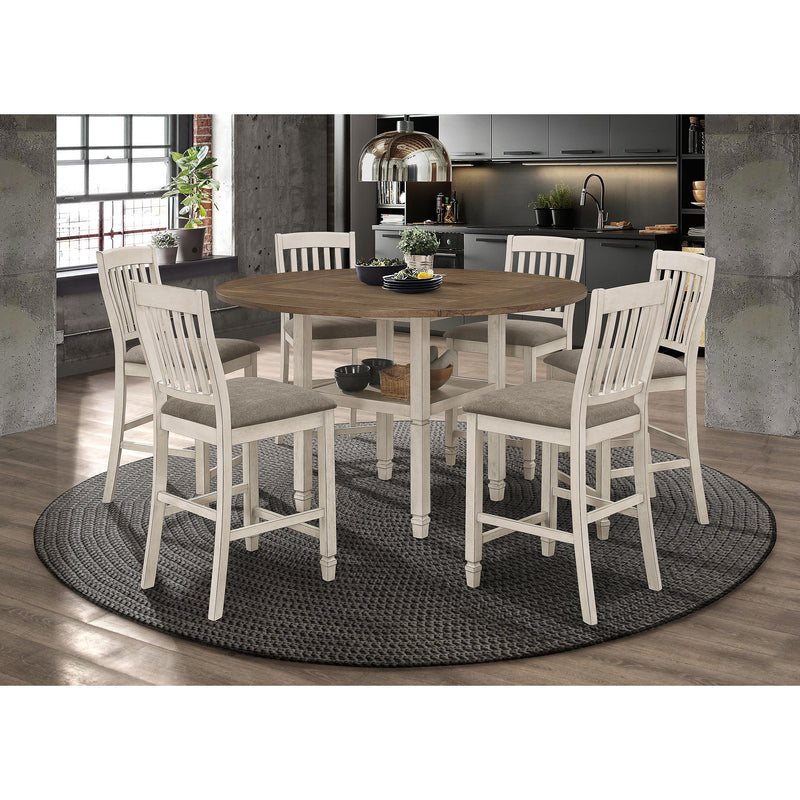 Coaster Furniture Sarasota 192819 Wood Counter Chair - Rustic Cream (Set of 2) IMAGE 8