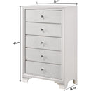  Crown Mark Lyssa B4310-4 Chest - Frost IMAGE 3