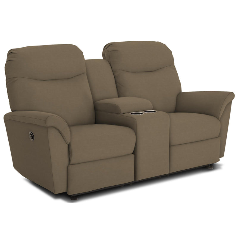Best Home Furnishings Caitlin Power Reclining Leather Loveseat with Console L420CP4-75509L IMAGE 1