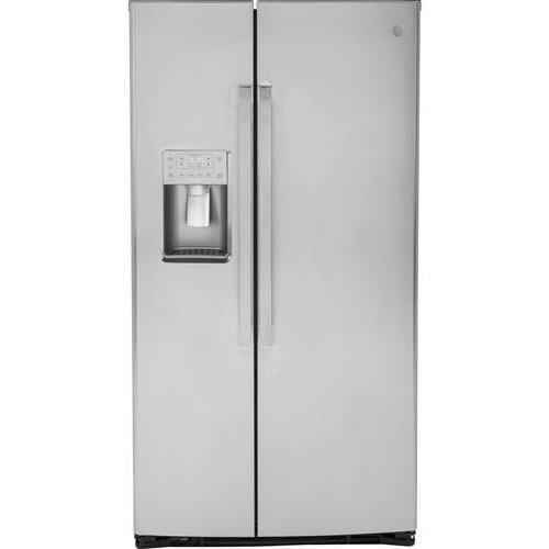 GE Profile 36-inch, 22.1 cu. ft. Counter-Depth Side-by-Side Refrigerator with Ice and Water PZS22MYKFS IMAGE 1