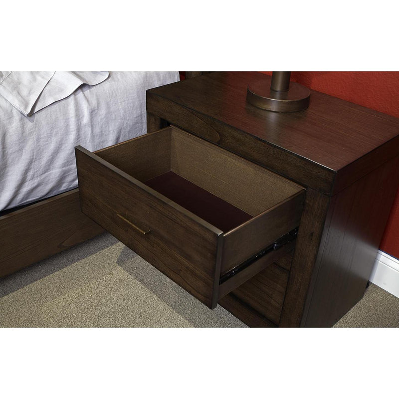 Aspen Home Modern Loft 2-Drawer Nightstand IML-450-BRN IMAGE 4