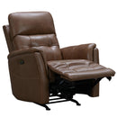 Barcalounger Horton Power Rocker Leather Match Recliner 6PH-3718-3721-85 IMAGE 5