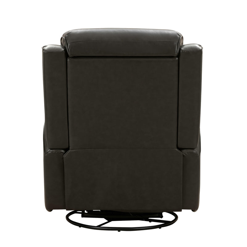 Barcalounger Kennedy Power Swivel Glider Leather Match Recliner 8PH-3757-3730-96 IMAGE 8