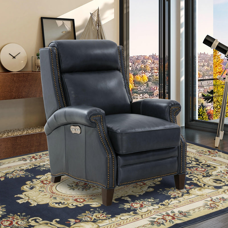 Barcalounger Barrett Power Leather Recliner 9PH-3286-5708-45 IMAGE 12