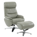 Barcalounger Adler Swivel Leather Match Recliner 15-3723-3618-95 IMAGE 4