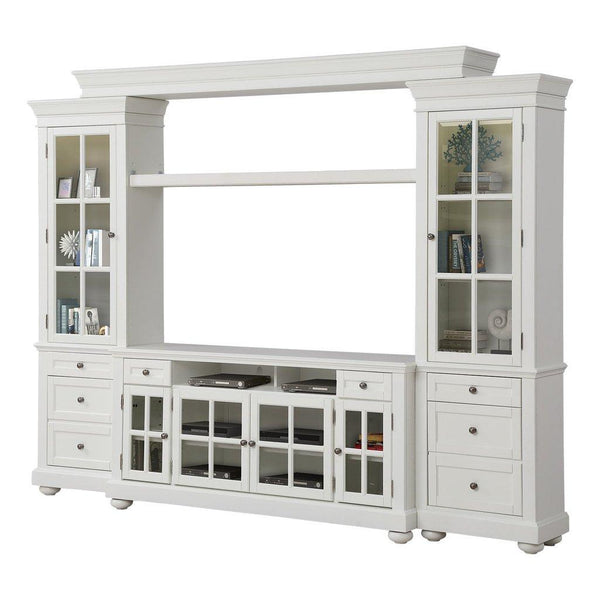 Parker House Furniture Cape Cod CAP#163-3 63" Entertainment Wall - Vintage White IMAGE 1