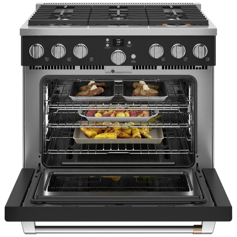Café 36-inch Freestanding Gas Range with WI-FI Connect CGY366P3TD1 IMAGE 3