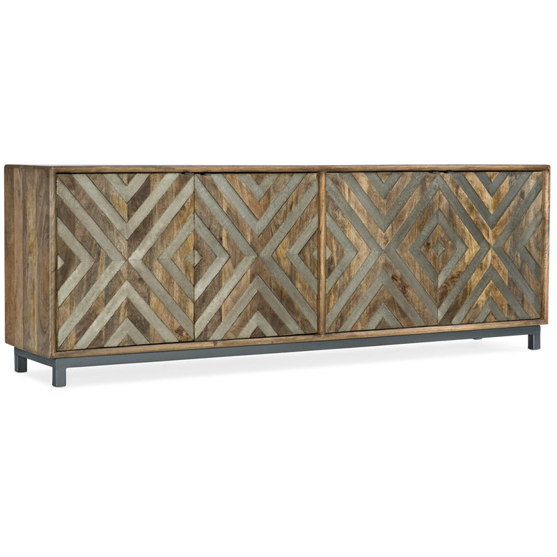 Hooker Furniture 5649-55486-MWD Four-Door Entertainment Console IMAGE 1