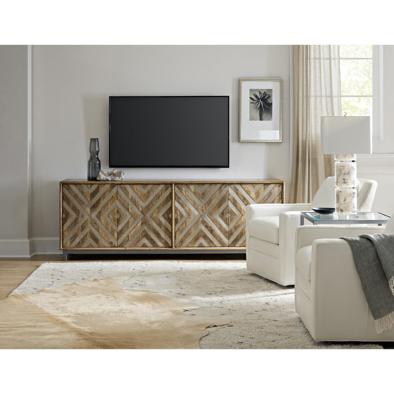 Hooker Furniture 5649-55486-MWD Four-Door Entertainment Console IMAGE 4