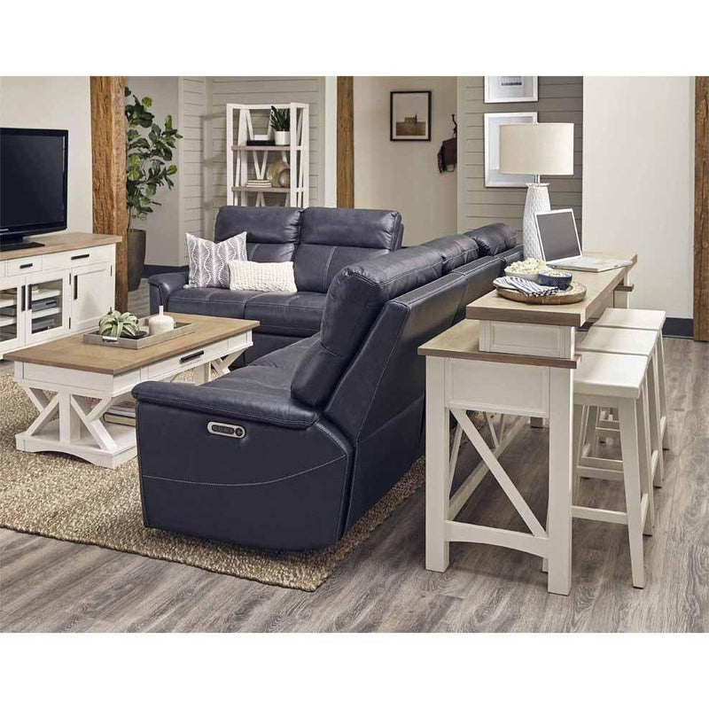 Parker House Furniture Americana Modern AME#09-4-COT Cotton Everywhere Console with 3 Stools