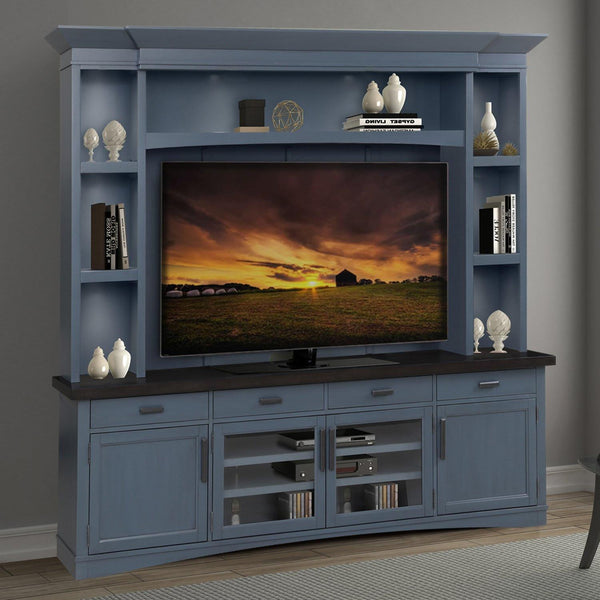 Parker House Furniture Americana Modern AME#92-4-DEN TV Console Set - Denim IMAGE 1