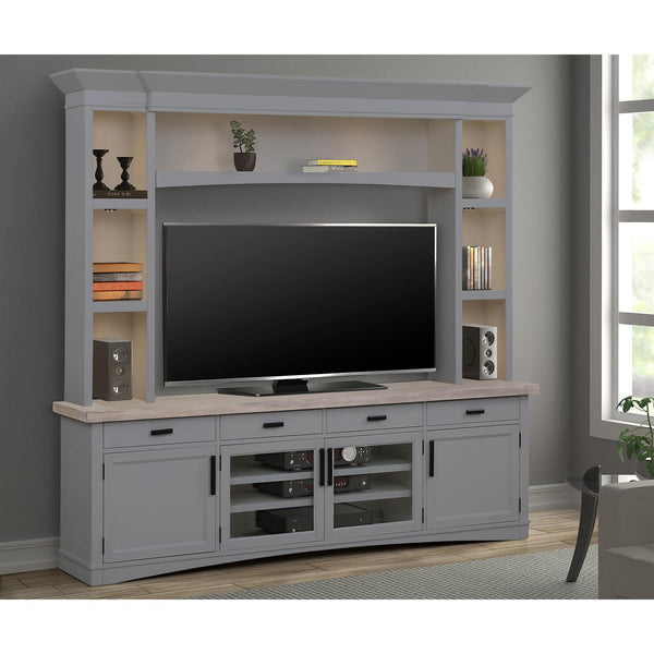 Parker House Furniture Americana Modern AME#92-3-DOV 92" TV Console Set - Dove IMAGE 1