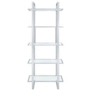 Coaster Furniture Hartford 805538 Glass Shelf Bookcase IMAGE 2