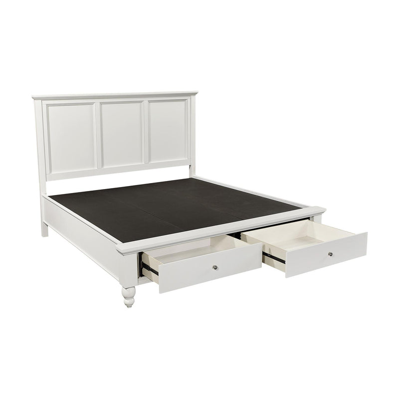 Aspen Home Cambridge California King Panel Bed with Storage ICB-495-WHT-KD-1/ICB-407D-WHT-1/ICB-410L-WHT-1 IMAGE 3