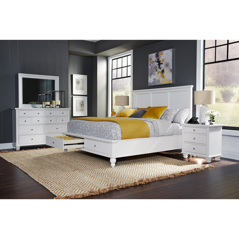 Aspen Home Cambridge California King Panel Bed with Storage ICB-495-WHT-KD-1/ICB-407D-WHT-1/ICB-410L-WHT-1 IMAGE 6