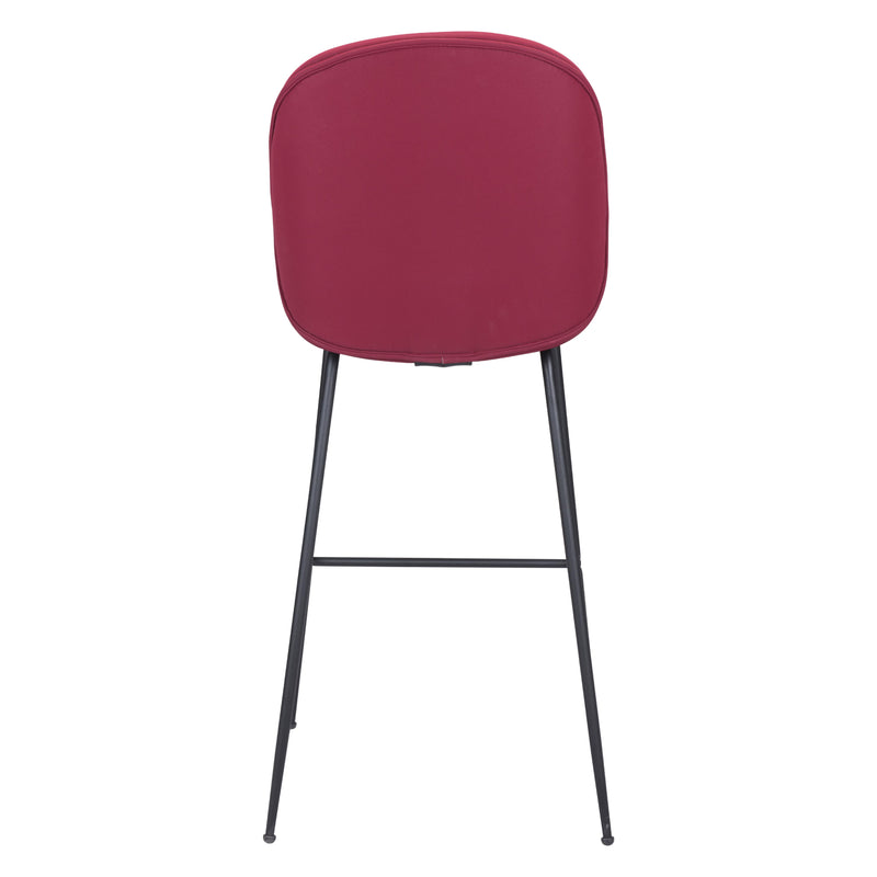 Zuo Miles 101742 Barstool - Red IMAGE 4