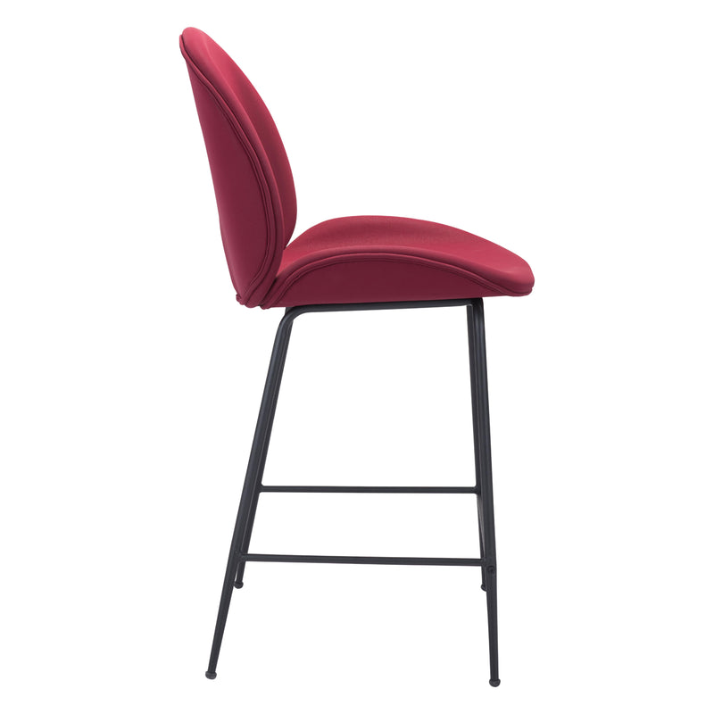 Zuo Miles 101745 Counter Stool - Red IMAGE 2