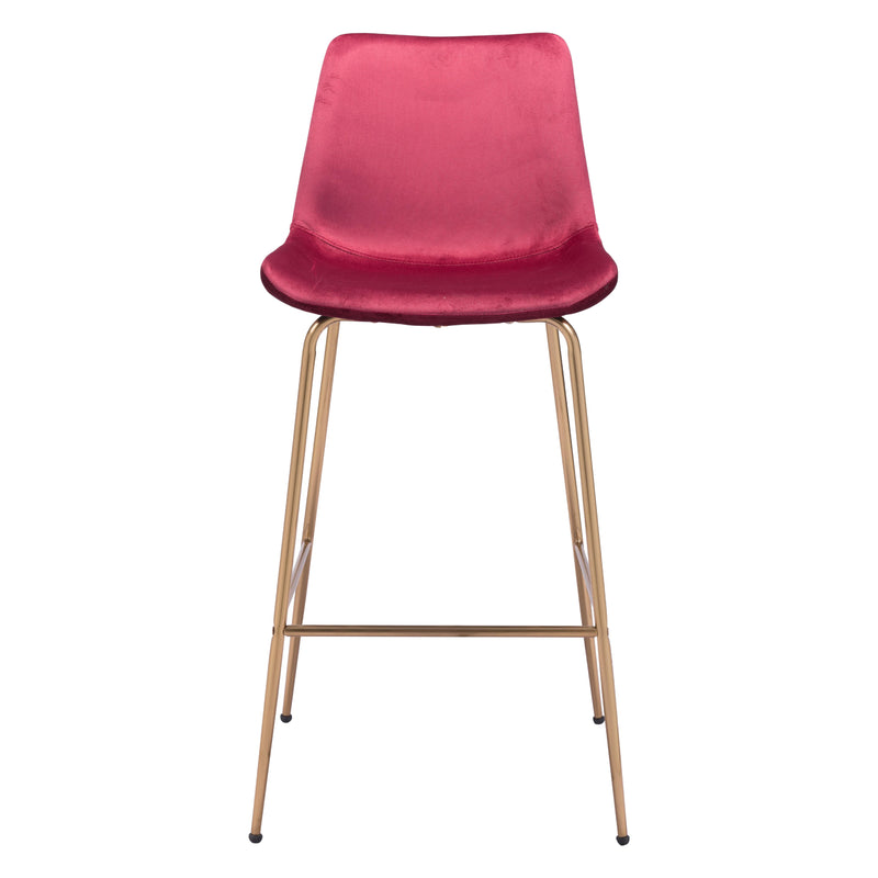 Zuo Tony 101759 Barstool - Red & Gold IMAGE 3