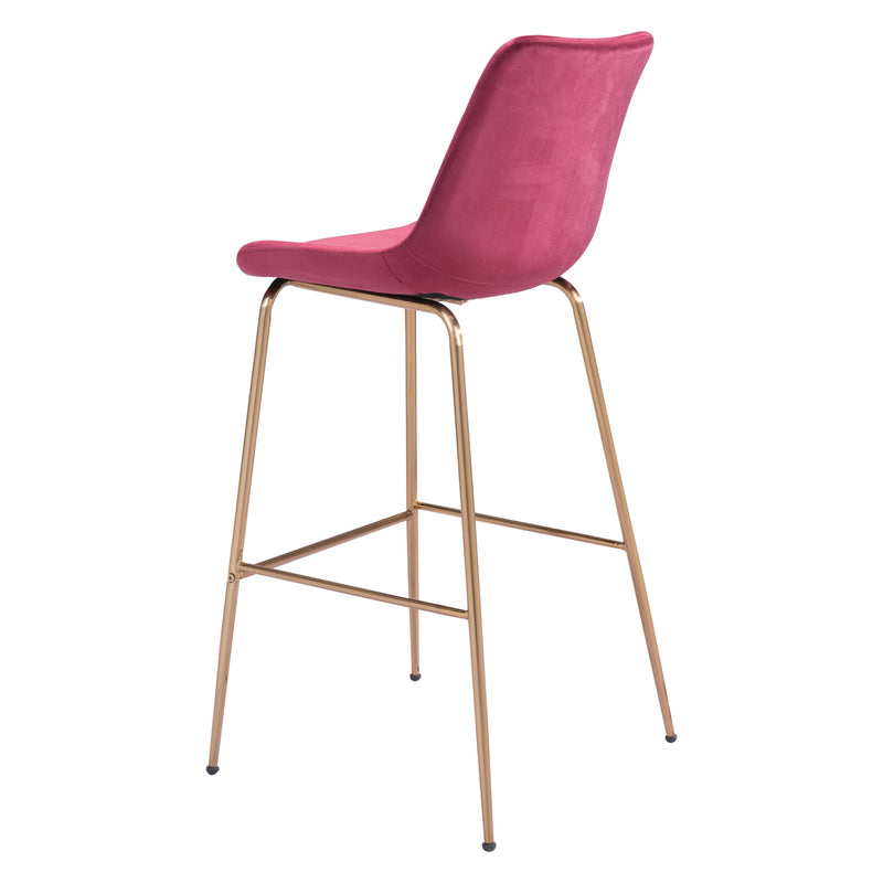 Zuo Tony 101759 Barstool - Red & Gold IMAGE 5