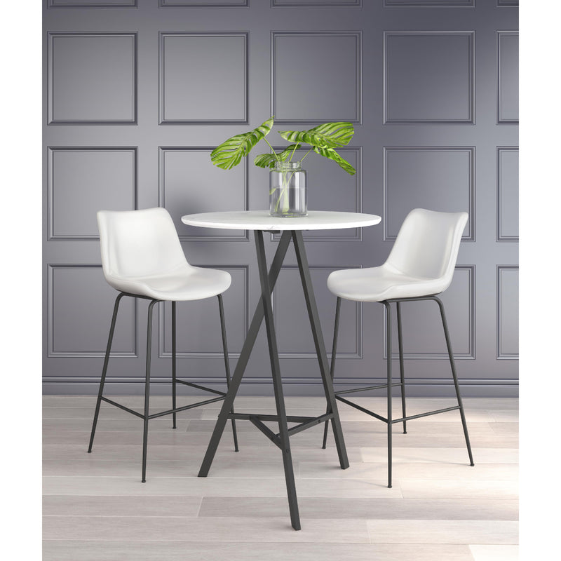 Zuo Byron 101773 Barstool - White IMAGE 9
