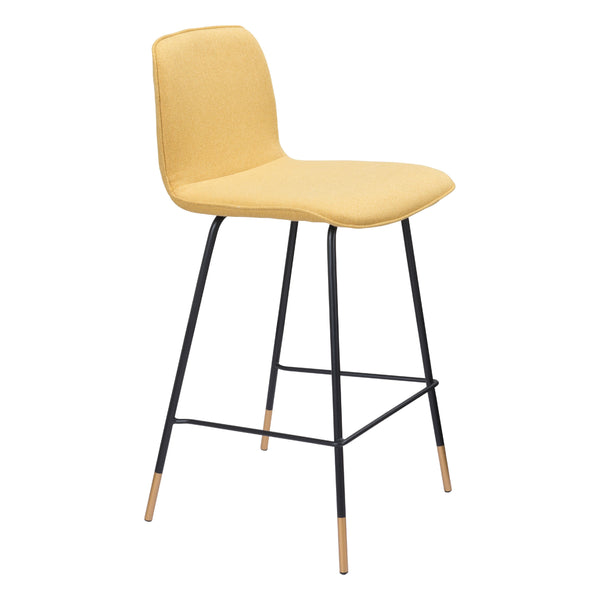 Zuo Var 101894 Counter Stool - Yellow IMAGE 1