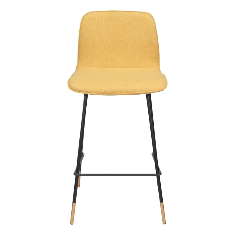 Zuo Var 101894 Counter Stool - Yellow IMAGE 3