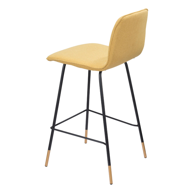Zuo Var 101894 Counter Stool - Yellow IMAGE 5