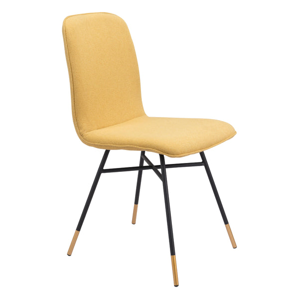 Zuo Var 101891 Dining Chair - Yellow IMAGE 1