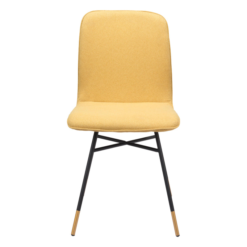Zuo Var 101891 Dining Chair - Yellow IMAGE 3
