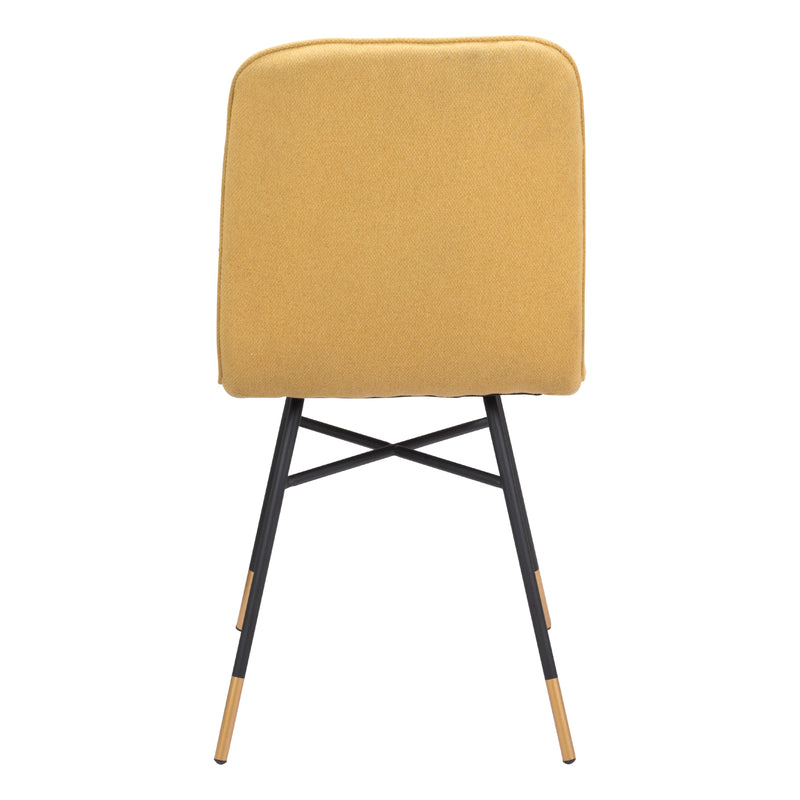 Zuo Var 101891 Dining Chair - Yellow IMAGE 4
