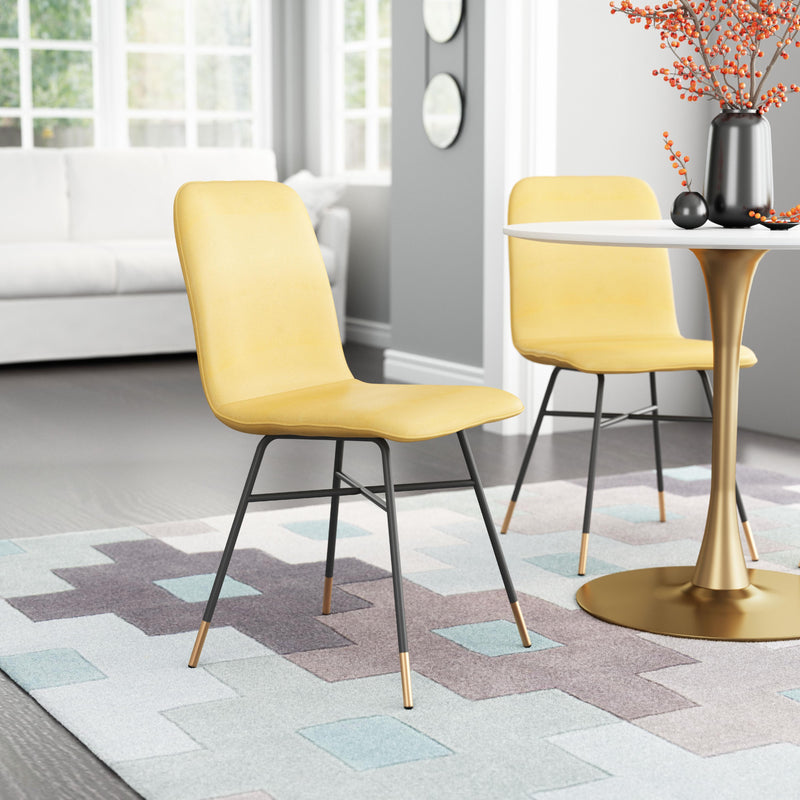 Zuo Var 101891 Dining Chair - Yellow IMAGE 8
