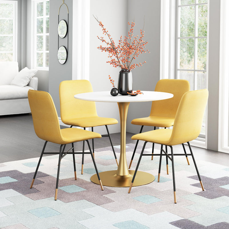 Zuo Var 101891 Dining Chair - Yellow IMAGE 9