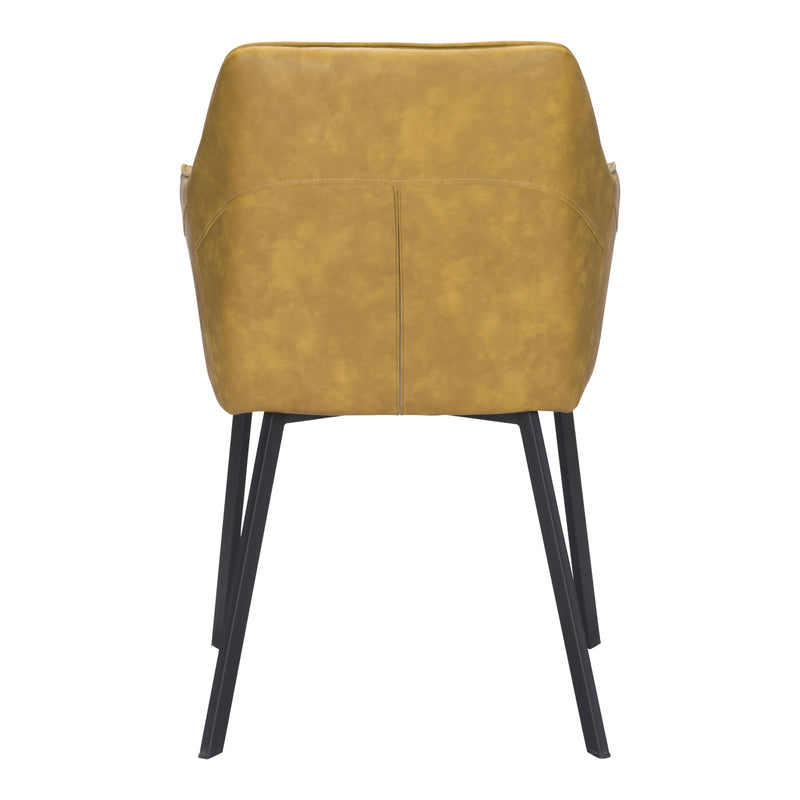 Zuo Loiret 101903 Dining Chair - Yellow IMAGE 4
