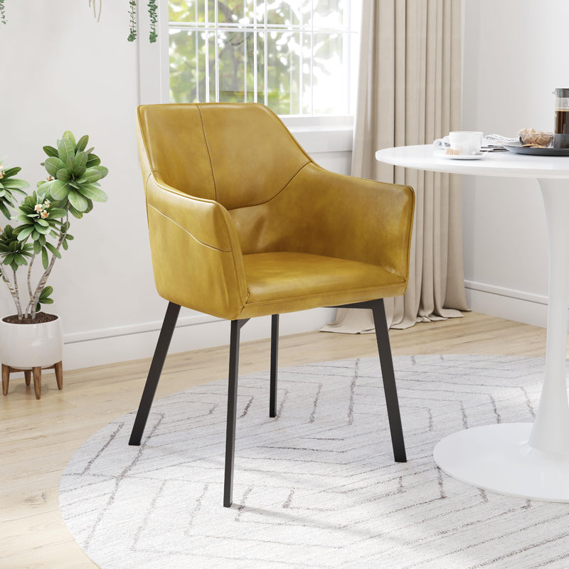 Zuo Loiret 101903 Dining Chair - Yellow IMAGE 8