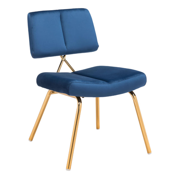 Zuo Nicole 101965 Accent Chair - Blue & Gold IMAGE 1