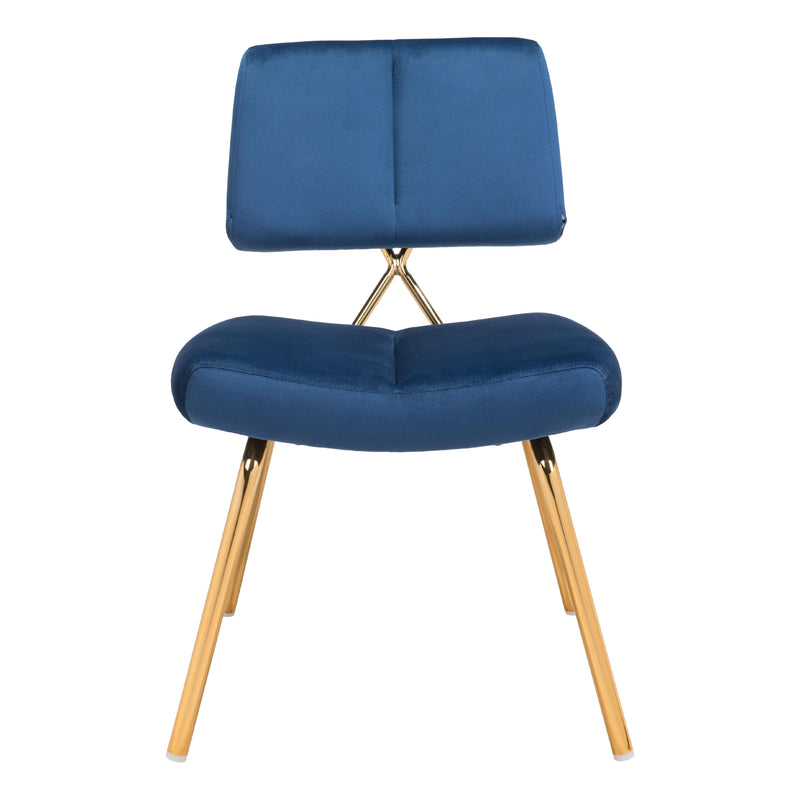 Zuo Nicole 101965 Accent Chair - Blue & Gold IMAGE 3