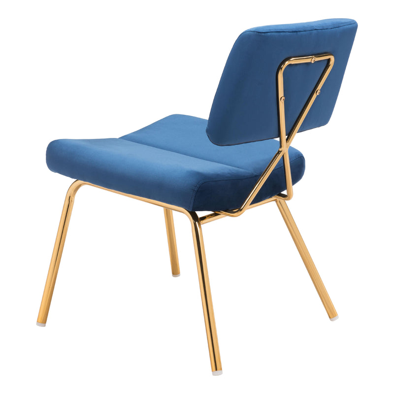 Zuo Nicole 101965 Accent Chair - Blue & Gold IMAGE 5